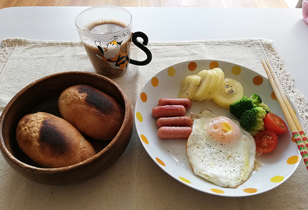 休日の朝食